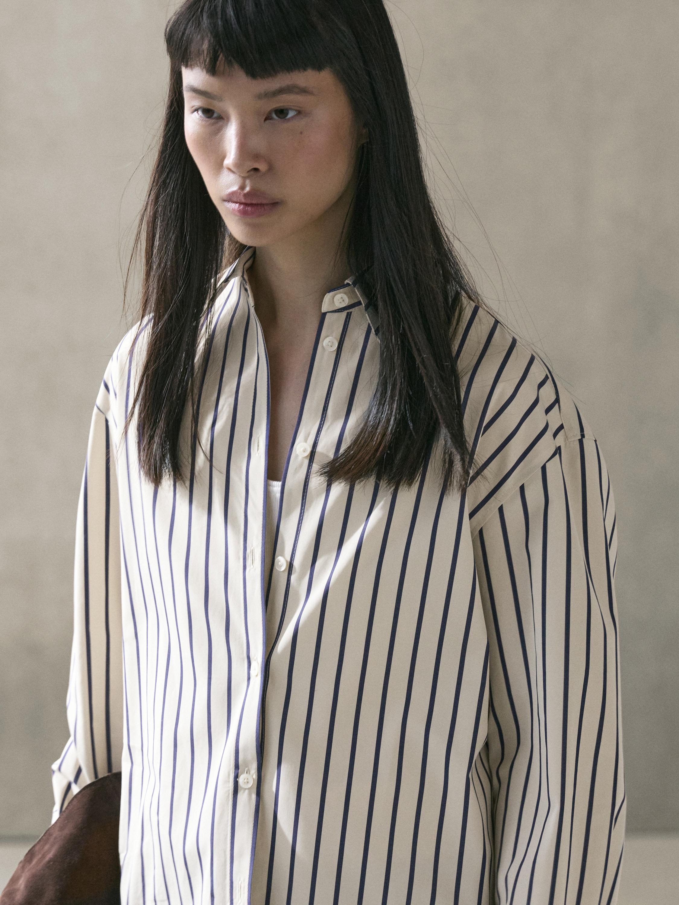 100% cotton striped shirt